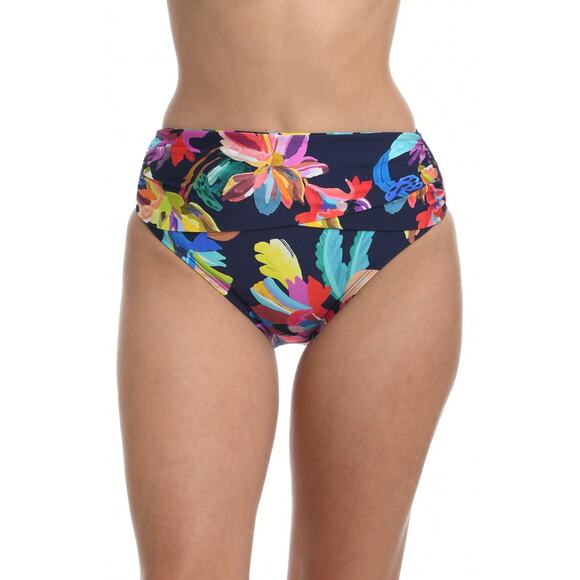 Becca Reversible Side Tie Sz 22W Floral Bikini Bottom - Picture 1 of 6
